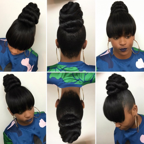 Sculpted And Constructed Black Ponytail Hairstyles (Photo 7 of 20)