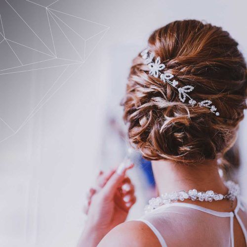 Semi-Bouffant Bridal Hairstyles With Long Bangs (Photo 17 of 20)