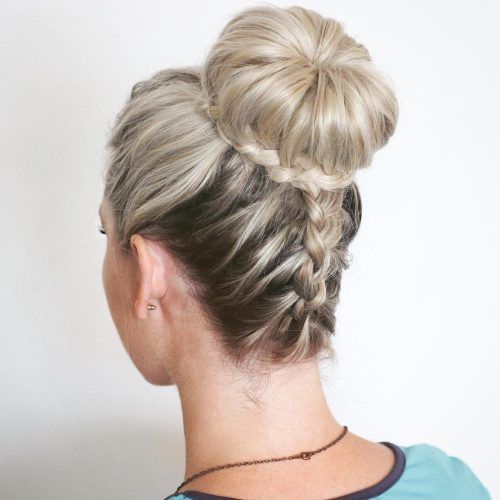 Side Bun Twined Prom Hairstyles With A Braid (Photo 16 of 20)