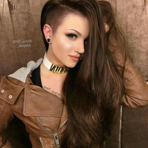 Side-Shaved Long Hair Mohawk Hairstyles (Photo 16 of 20)