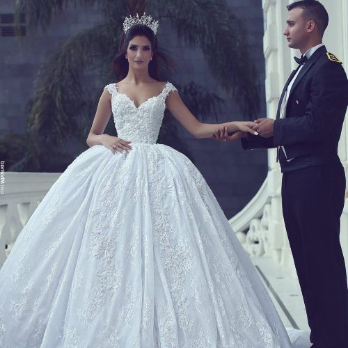 Sleek And Big Princess Ball Gown Updos For Brides (Photo 1 of 20)
