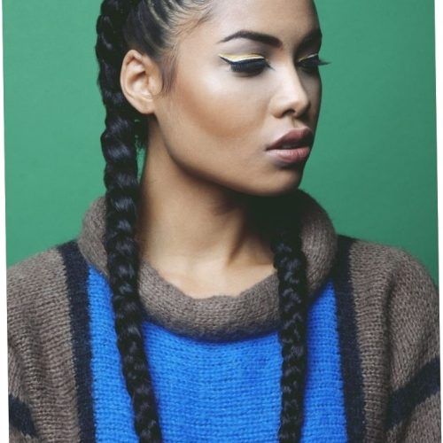 Two Cornrows Hairstyles (Photo 9 of 15)