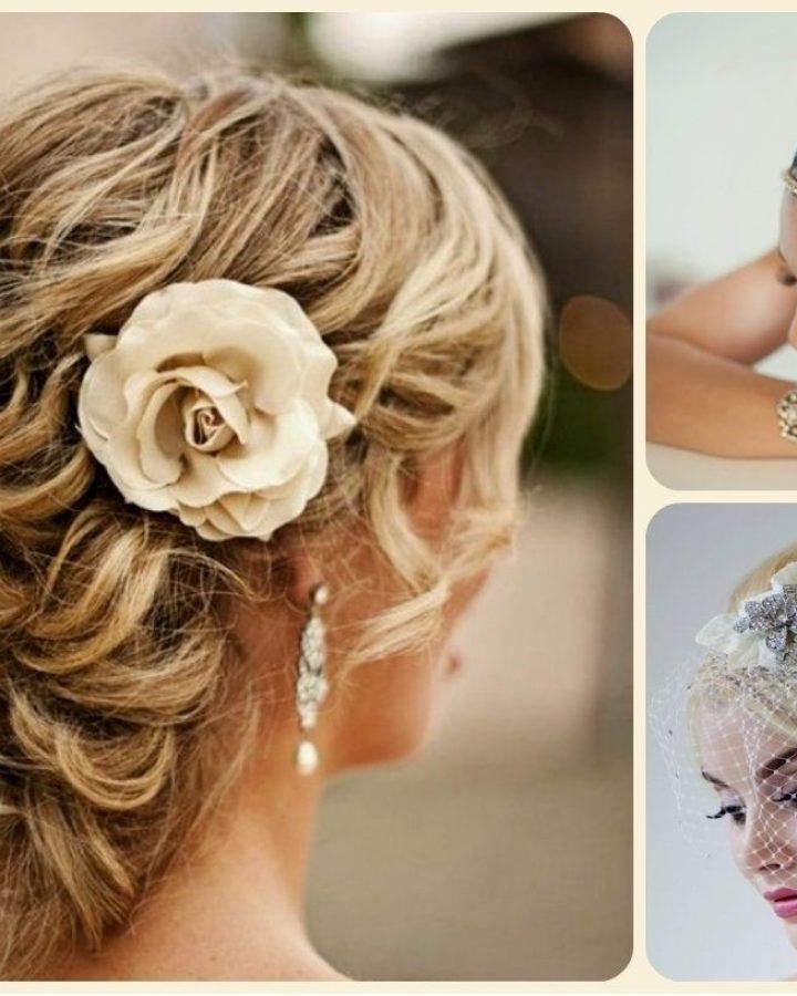 15 Photos Wedding Hairstyles for Short Curly Hair