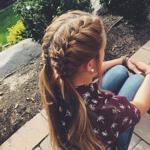 Two Braids Into One Braided Ponytail (Photo 10 of 15)