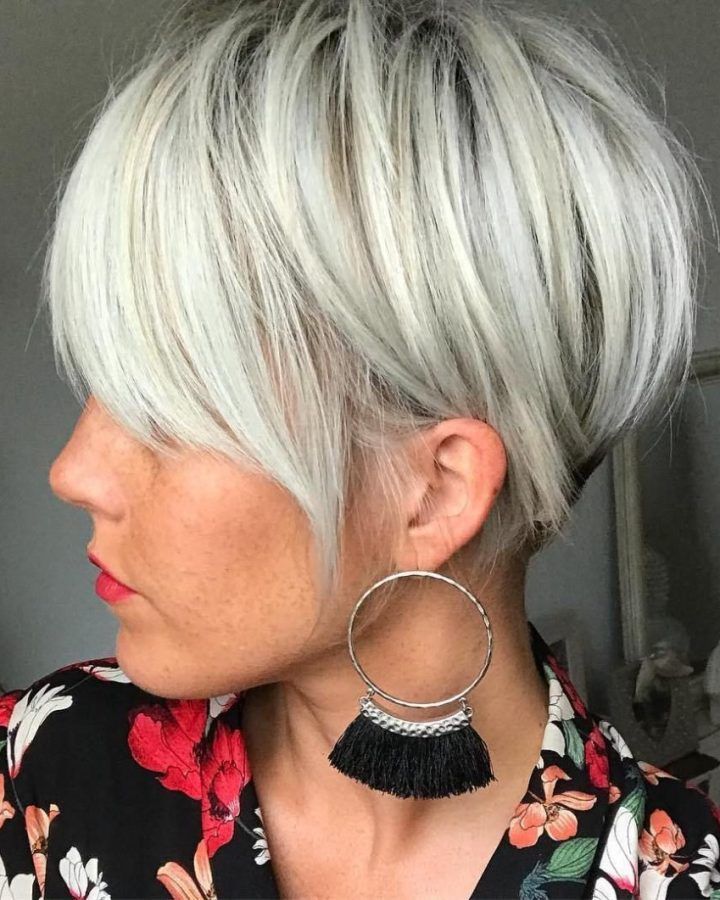 20 Best Ideas White Bob Undercut Hairstyles with Root Fade