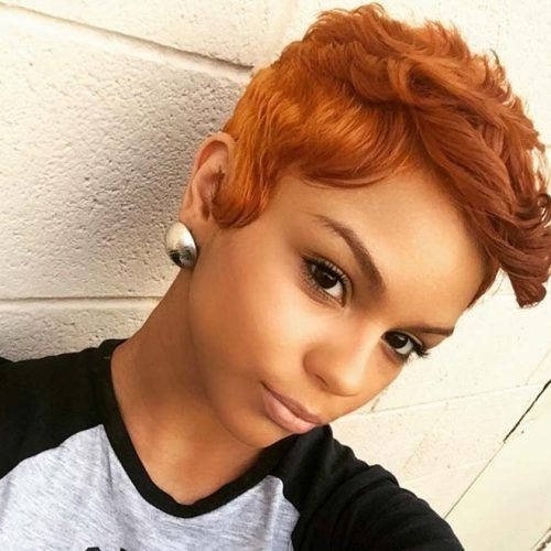 African-American Messy Ashy Pixie Haircuts (Photo 10 of 15)