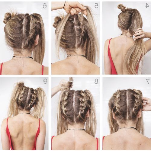 Braided Space Buns Updo Hairstyles (Photo 10 of 20)