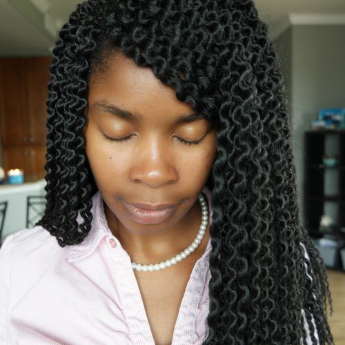 Crochet Micro Braid Hairstyles Into Waves (Photo 3 of 20)