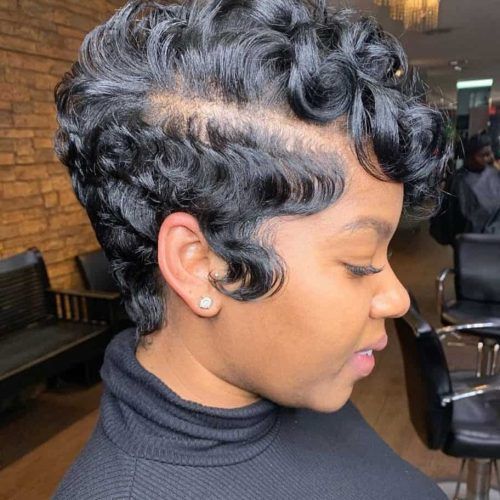 Curly Pixie Hairstyles With Segmented Undercut (Photo 14 of 20)