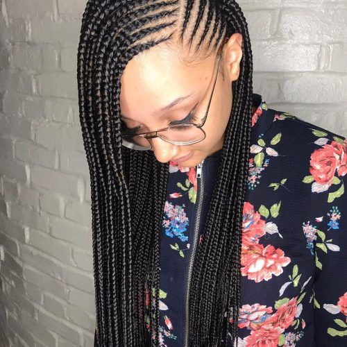 Full Scalp Patterned Side Braided Hairstyles (Photo 6 of 20)