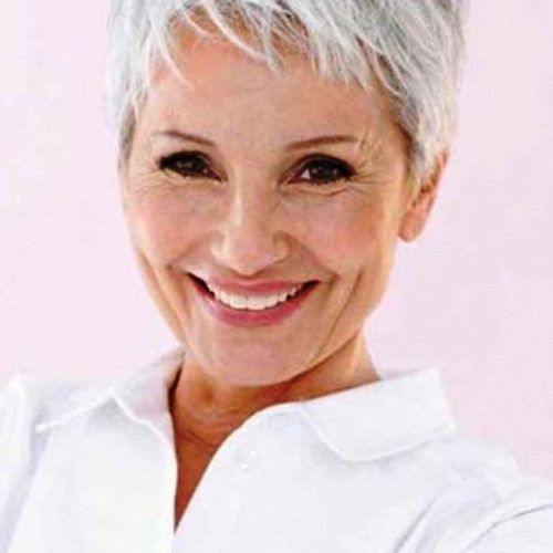Gray Pixie Haircuts For Older Women (Photo 18 of 20)