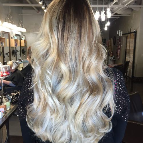 Icy Ombre Waves Blonde Hairstyles (Photo 7 of 20)
