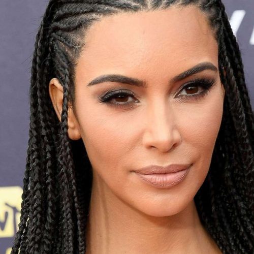 Kim Kardashian Braided Hairstyles (Photo 13 of 15)
