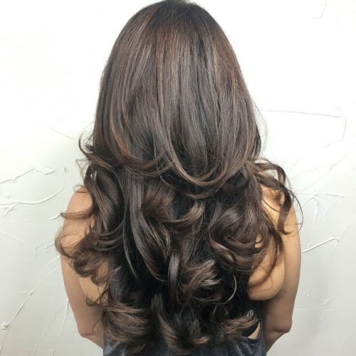 Long Layered Half-Curled Hairstyles (Photo 2 of 20)