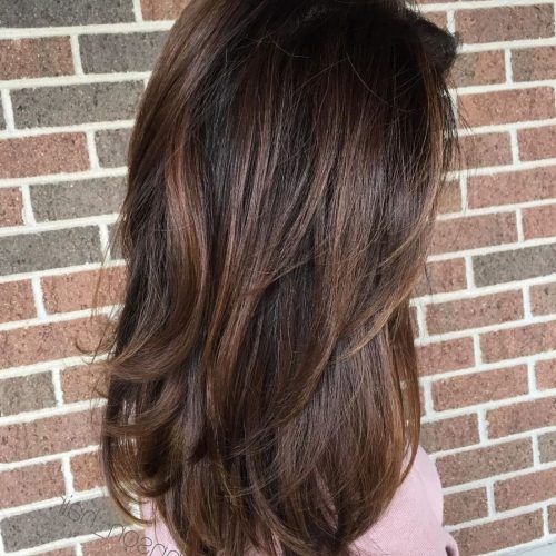 Long Layered Light Chocolate Brown Haircuts (Photo 12 of 20)