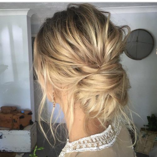 Low Messy Bun Wedding Hairstyles For Fine Hair (Photo 12 of 20)