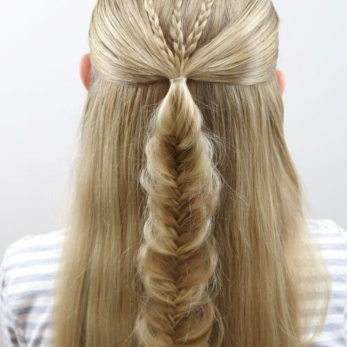 Micro Braids In Side Fishtail Braid (Photo 19 of 20)