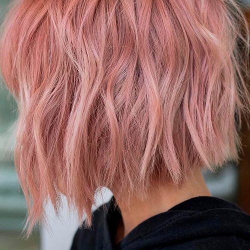 Pink Balayage Haircuts For Wavy Lob (Photo 5 of 20)