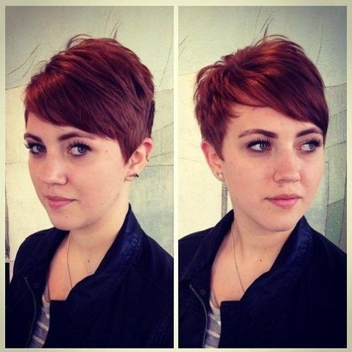 Pixie Haircuts With Long Side Swept Bangs (Photo 16 of 20)