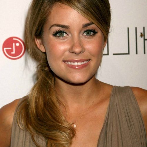 Side Swept Warm Blonde Hairstyles (Photo 16 of 20)