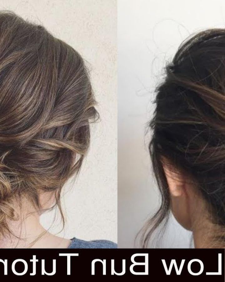 Twisted Low Bun Hairstyles for Prom
