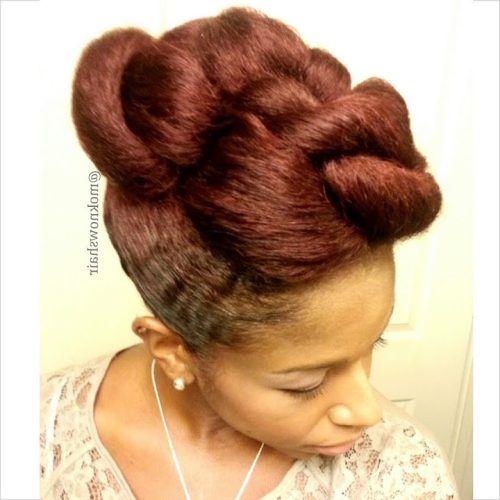 Twisted Retro Ponytail Updo Hairstyles (Photo 12 of 20)
