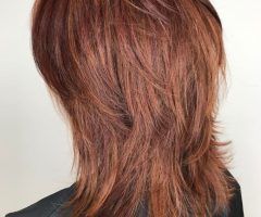 2024 Latest Wispy Layered Hairstyles in Spicy Color