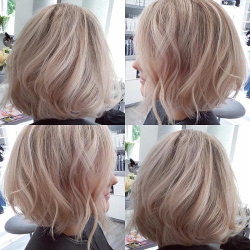 Shaggy Highlighted Blonde Bob Hairstyles (Photo 3 of 20)