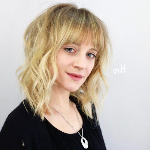 Lob Hairstyles With A Fringe (Photo 14 of 20)
