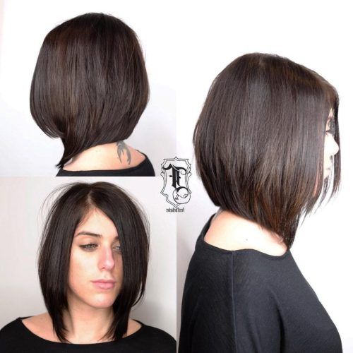 Long Angled Bob Hairstyles With Chopped Layers (Photo 17 of 20)