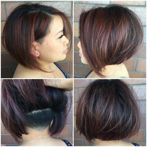 Short Crop Hairstyles With Colorful Highlights (Photo 7 of 20)