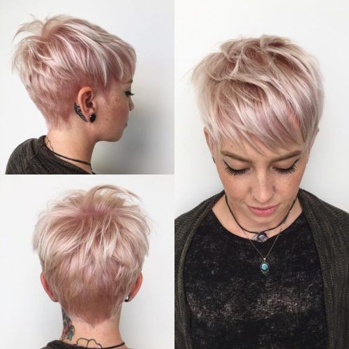 Highlighted Pixie Bob Hairstyles With Long Bangs (Photo 4 of 20)