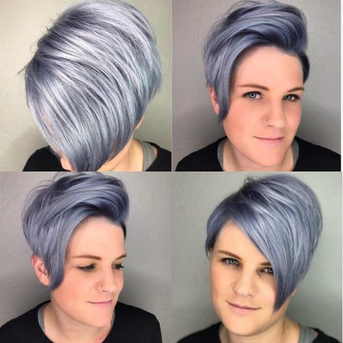 Asymmetrical Silver Pixie Hairstyles (Photo 5 of 20)