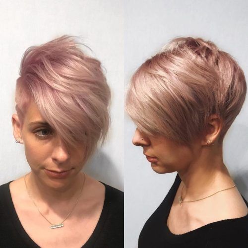 Rose Gold Pixie Hairstyles (Photo 14 of 20)