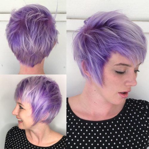 Short Messy Lilac Hairstyles (Photo 4 of 20)