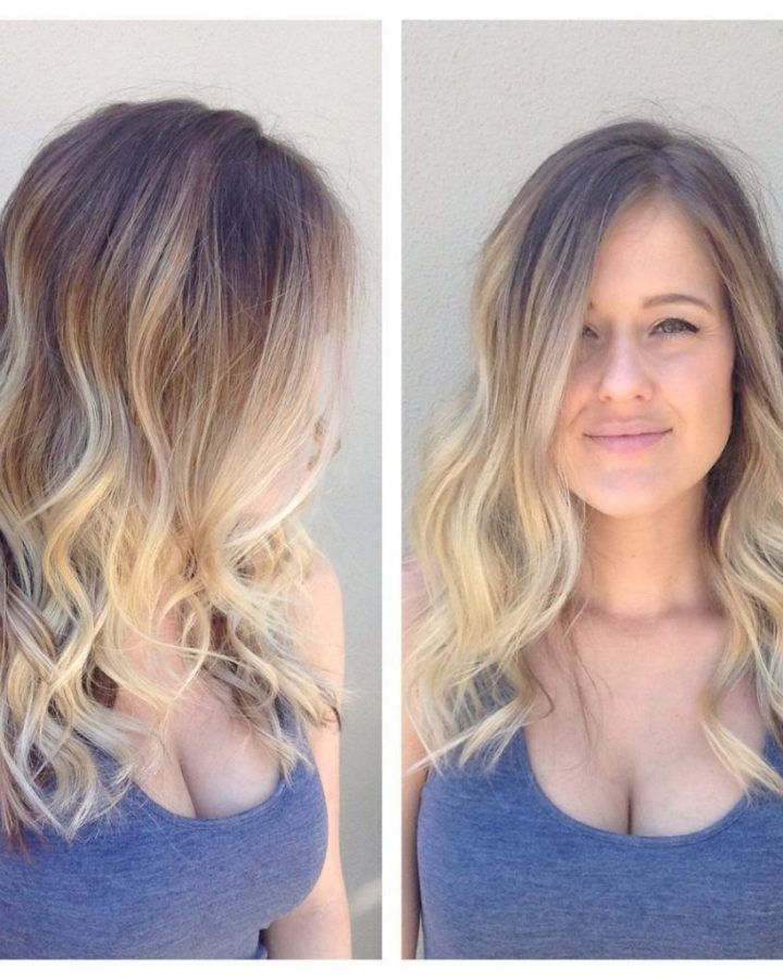 Blonde Ombre Waves Hairstyles